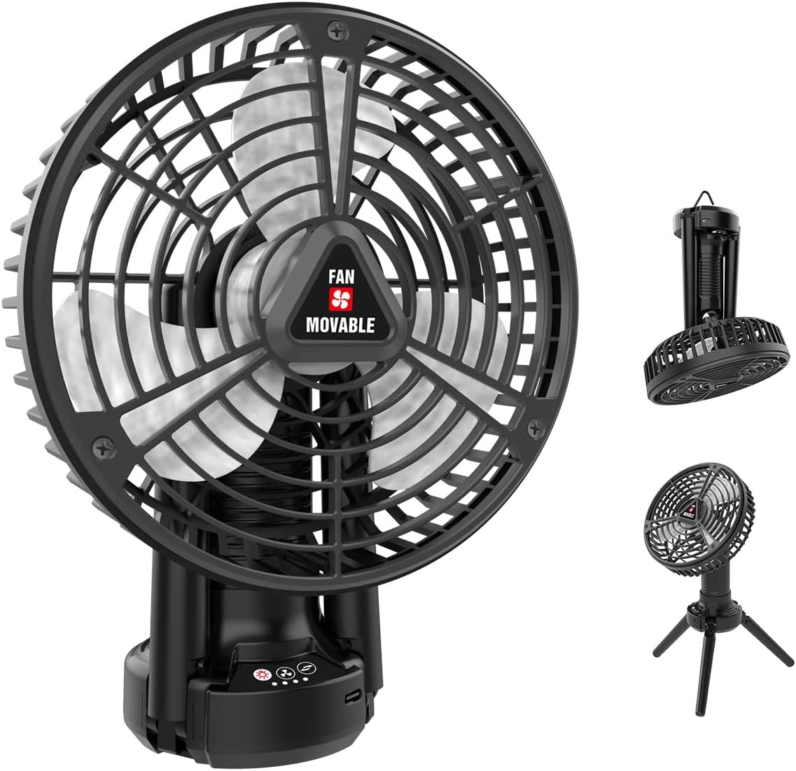 Portable Battery Operated Fan with Auto Swing for Camping