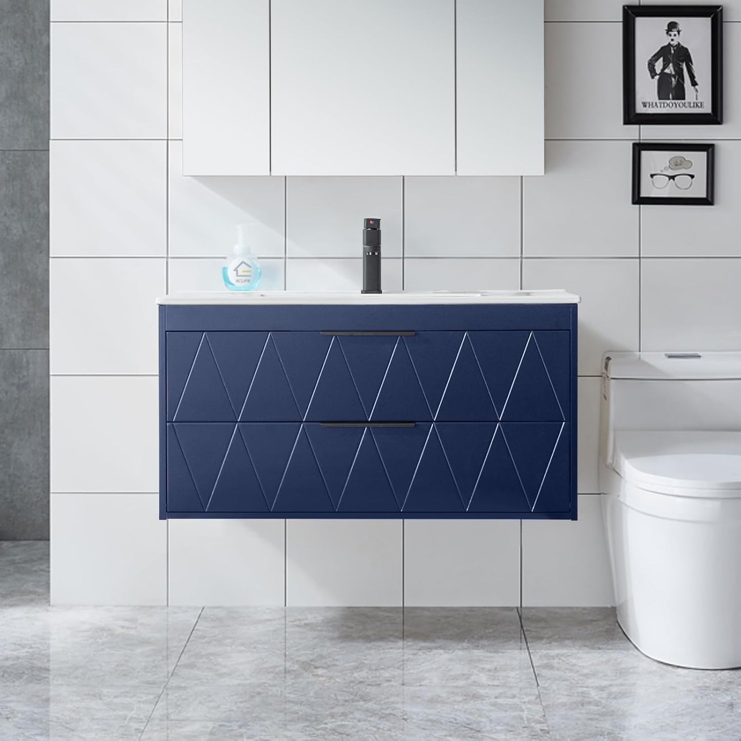 eclife 36 in Bathroom Vanities Cabinet with Sink Combo