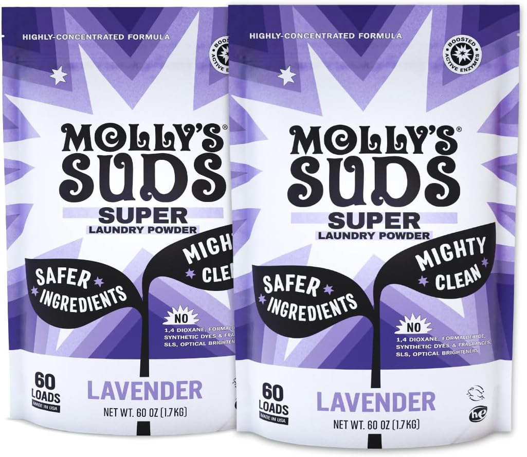 Molly's Suds Super Powder Detergent for Sensitive Skin Care