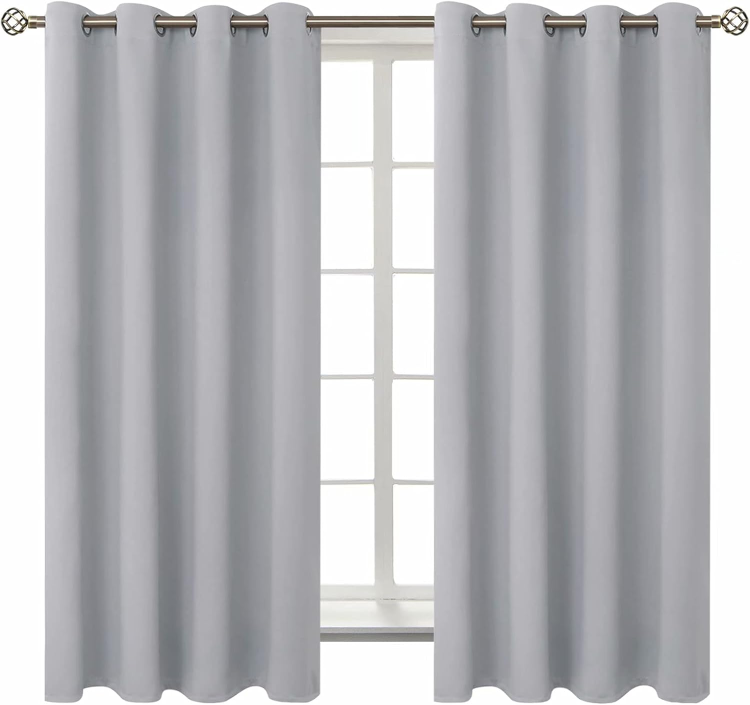 BGment Room Darkening Curtains for Bedroom - 63 Inch Panels