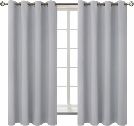 BGment Room Darkening Curtains for Bedroom - 63 Inch Panels