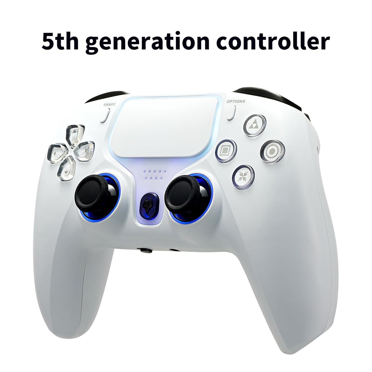 NBCP PS4 Wireless Controller with RGB Lighting and Turbo Mode