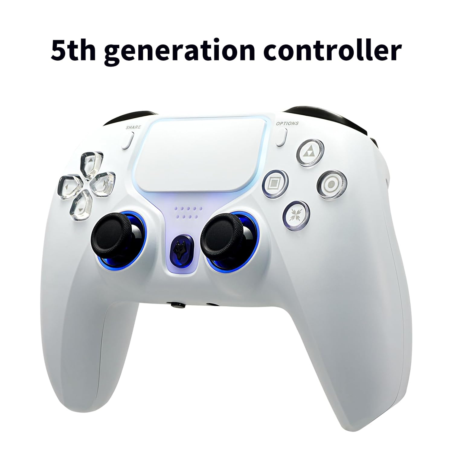 NBCP PS4 Wireless Controller with RGB Lighting and Turbo Mode