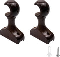 Wood Curtain Brackets for 1.1in Rods - Solid Wood 2PCS Holders