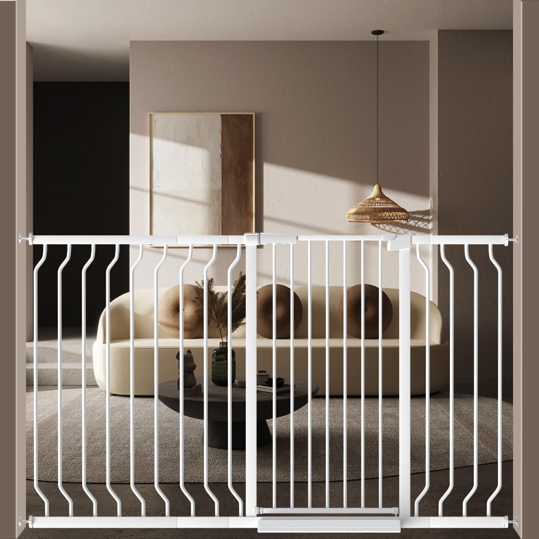 WAOWAO Extra Tall Baby Gate for Safety and Convenience
