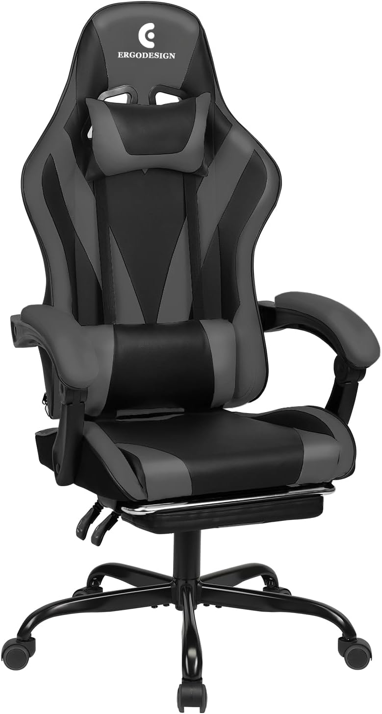 Ultimate Comfort: Linkage Armrest & Footrest Gaming Chair