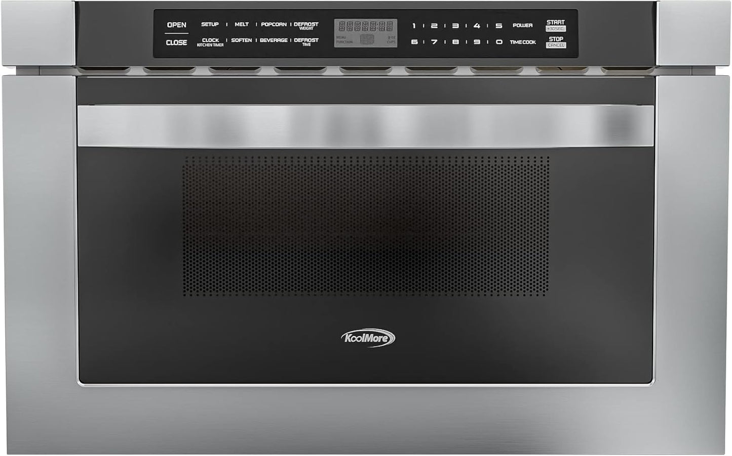 KoolMore 24 Inch Stainless-Steel Microwave Drawer for Space-Saving