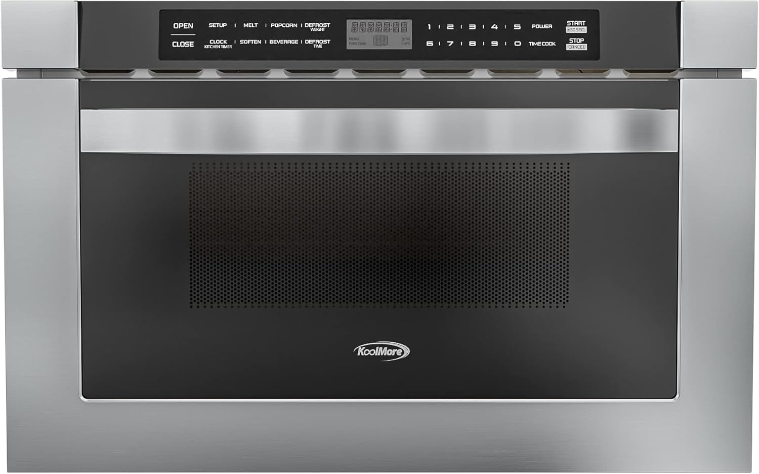 KoolMore 24 Inch Stainless-Steel Microwave Drawer for Space-Saving