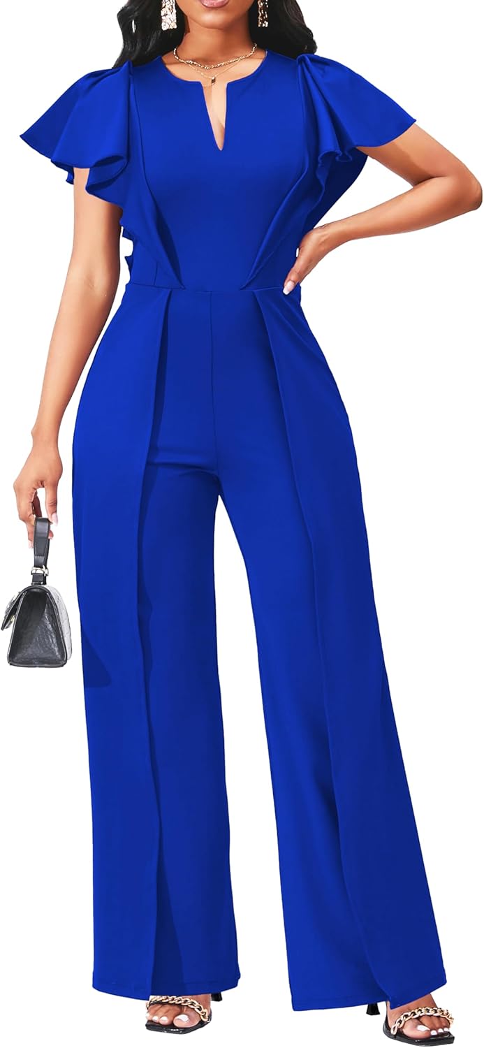 Elegant Long Straight Pants Jumpsuit for Women by sexycherry
