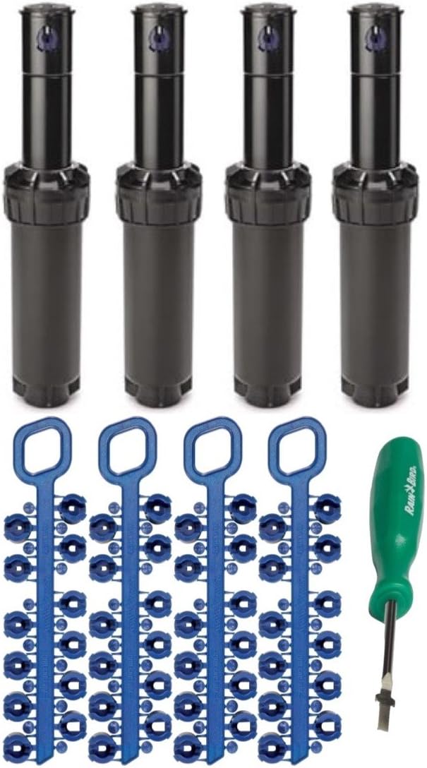 Rain Bird Adjustable Arc Rotor 4 in. Sprinkler System 4 Pack