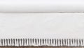 White Boho Bohemian Crib Bed Skirt - Tailored Solid Cotton Elegance