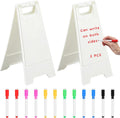 2 Pack A Frame Sandwich Board Sign with Dry Erase Surface - Double