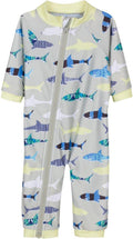 SwimZip Boys' Long-Sleeve UPF 50+ Swimsuit for Baby to Little Boys cut