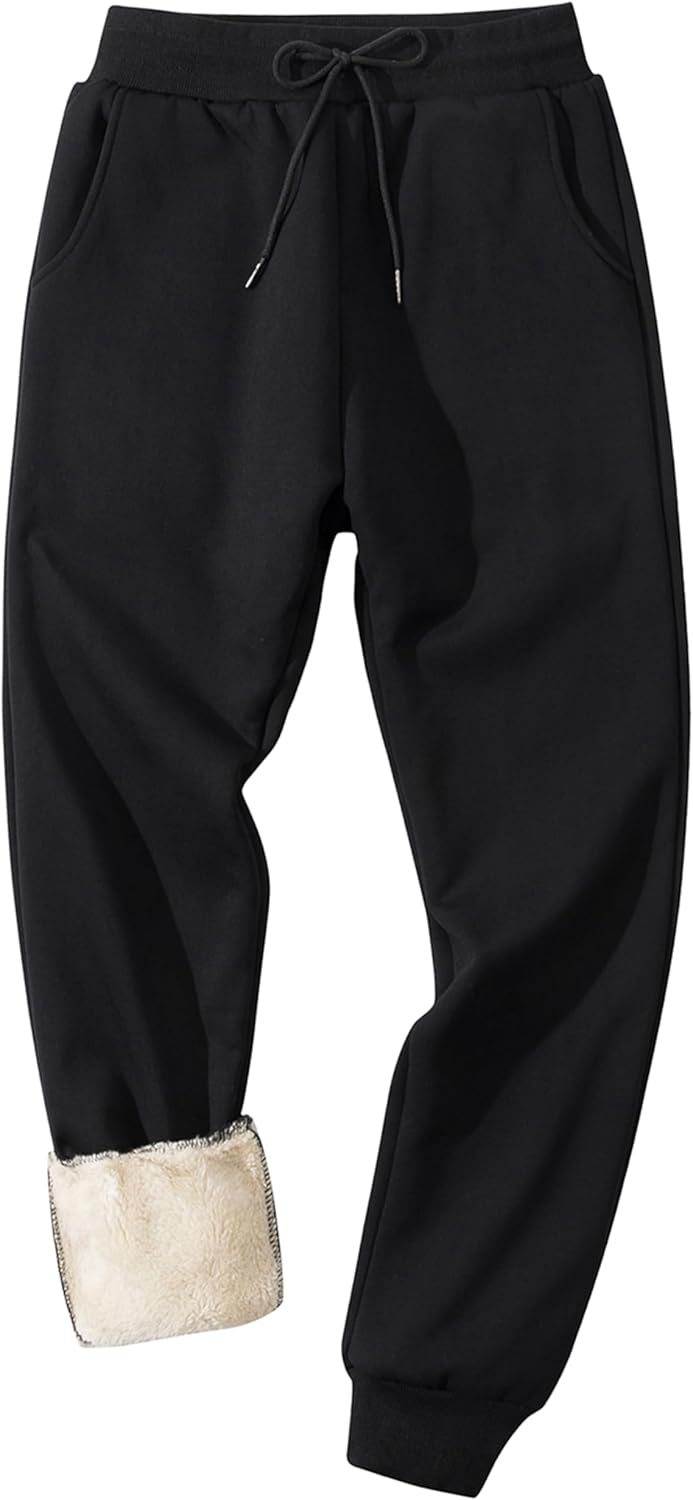 Lentta Men's Fleece Sweatpants for Ultimate Winter Comfort