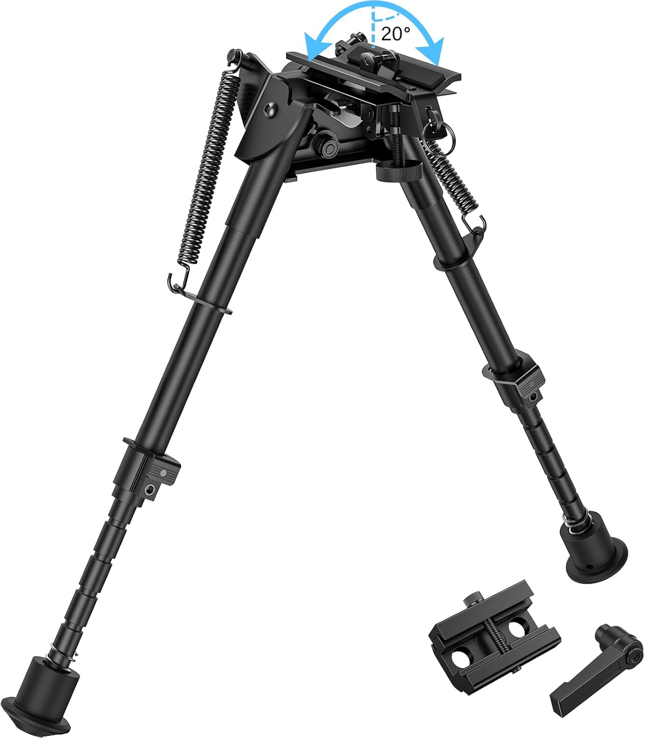 CVLIFE Rifle Bipod with Pivot Tilt for Stability and Shooting