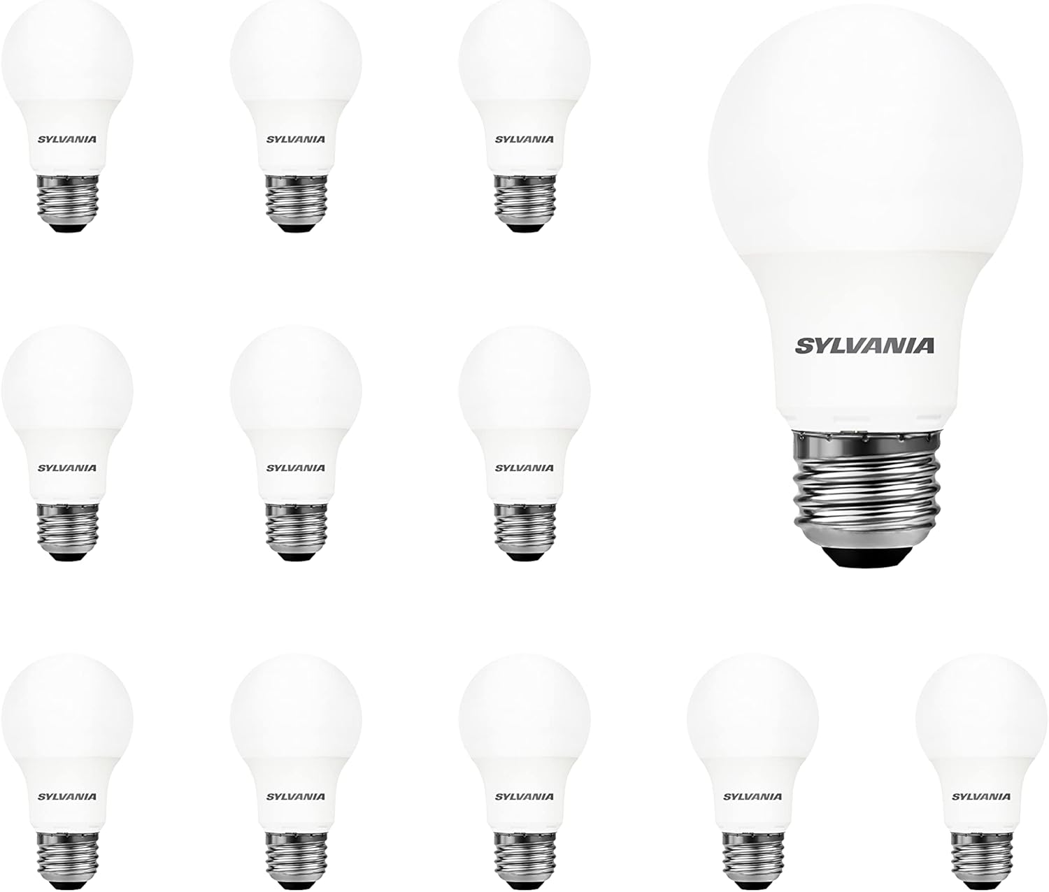 SYLVANIA LED A19 Light Bulb 100W Equivalent 12 Pack for Home