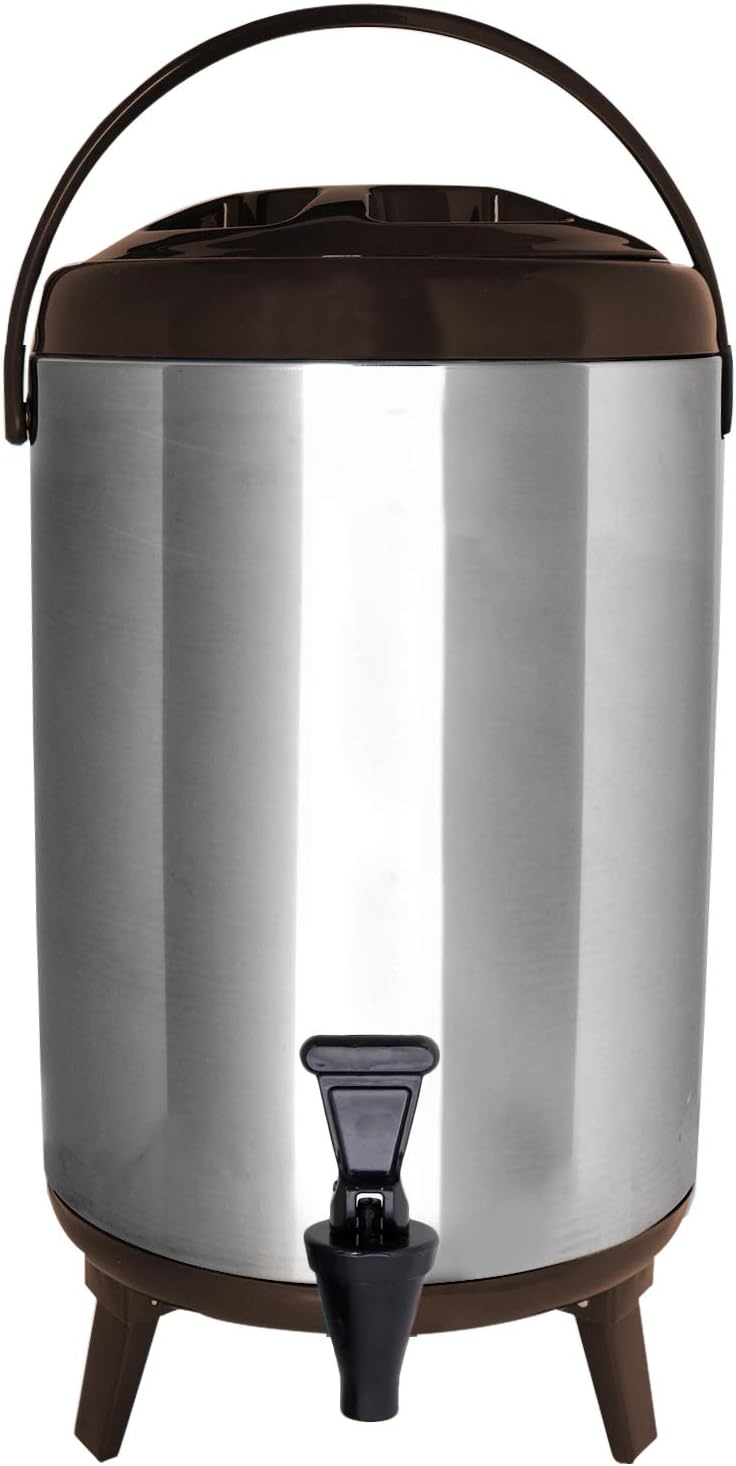 Stainless Steel Insulated Beverage Dispenser for Hot & Cold Drinks