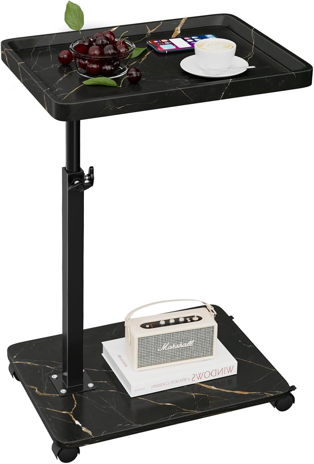 C Table End Table Adjustable Height for Small Spaces and More