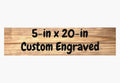 5in x 20in Custom Engraved Reclaimed Wood Sign With Epoxy Inlay