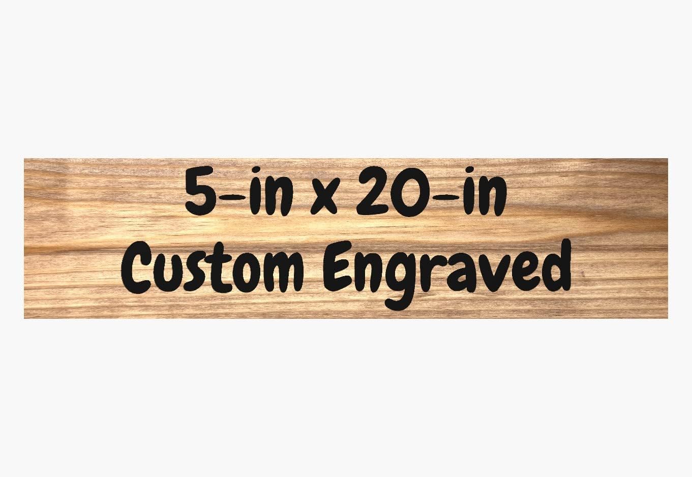 Custom Engraved Reclaimed Wood Sign with Epoxy Inlay for Home