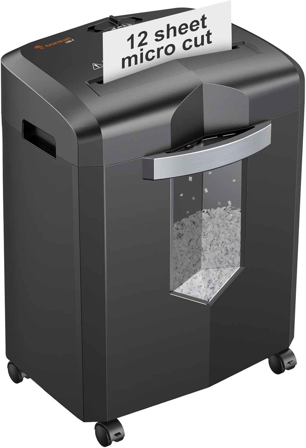 Bonsaii 12-Sheet Micro Cut Shredder for Home Office Security