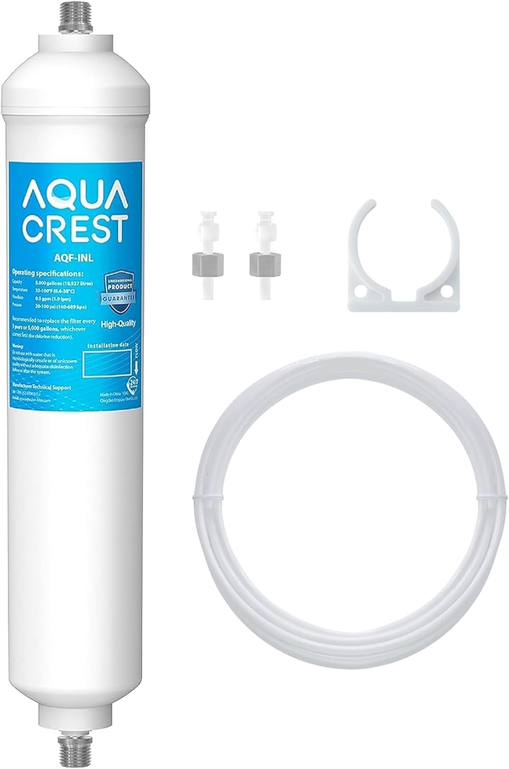AQUA CREST Inline Water Filter - Reduces PFAS/PFOA