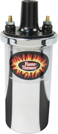 40,000V 3 Ohm Chrome Flame-Thrower Ignition Coil - Smooth Power