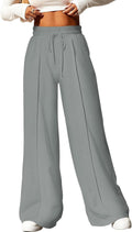 Women's High Waisted Wide Leg Sweatpants - Casual Comfort