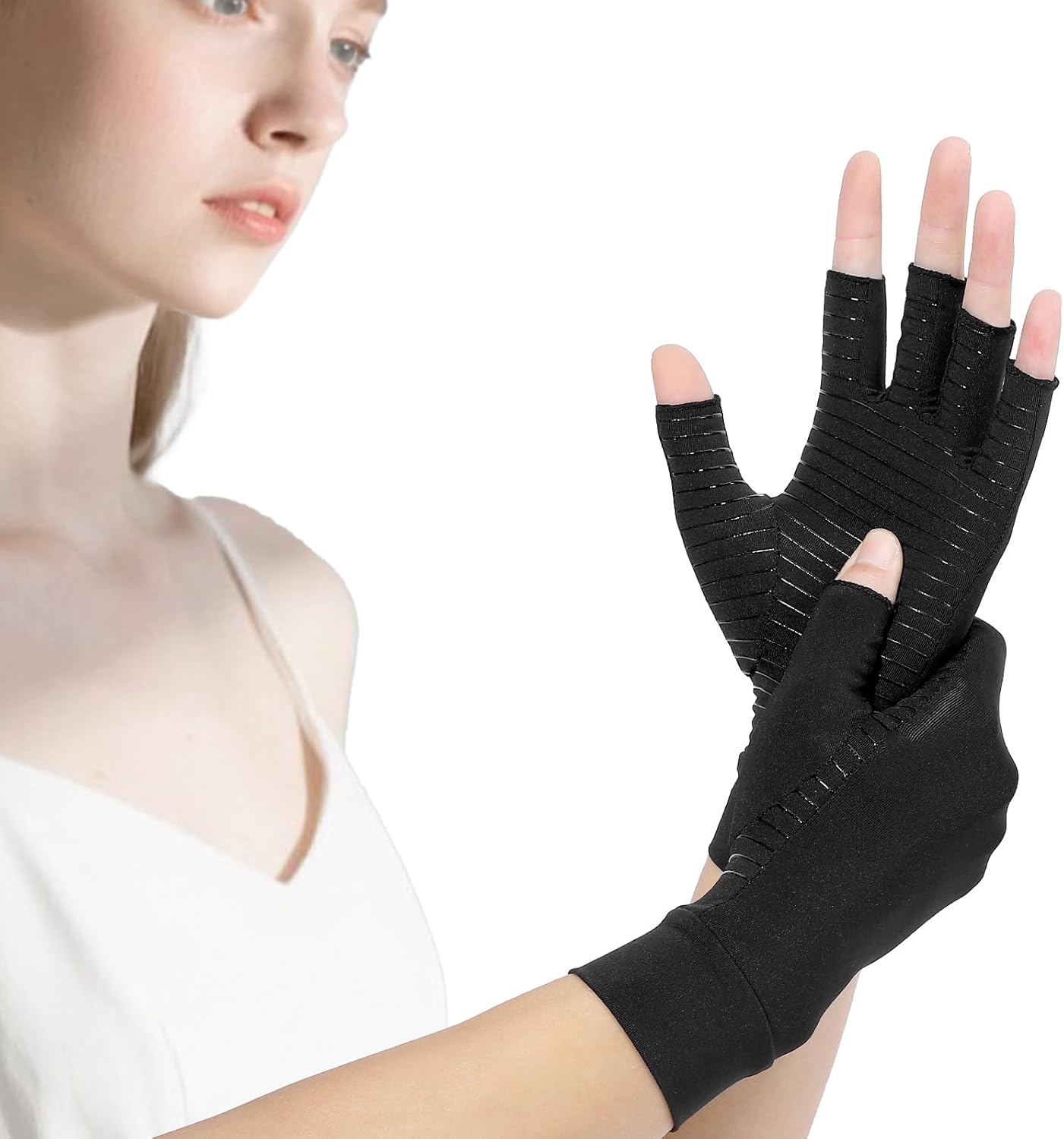 Compression Arthritis Gloves by Boisea for Comfort & Grip