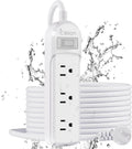 Outdoor Power Strip Weatherproof IPX6 - 14.7ft Cord, 3 Outlets