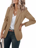 Cicy Bell Womens Casual Blazers Open Front Long Sleeve Suit Jacket