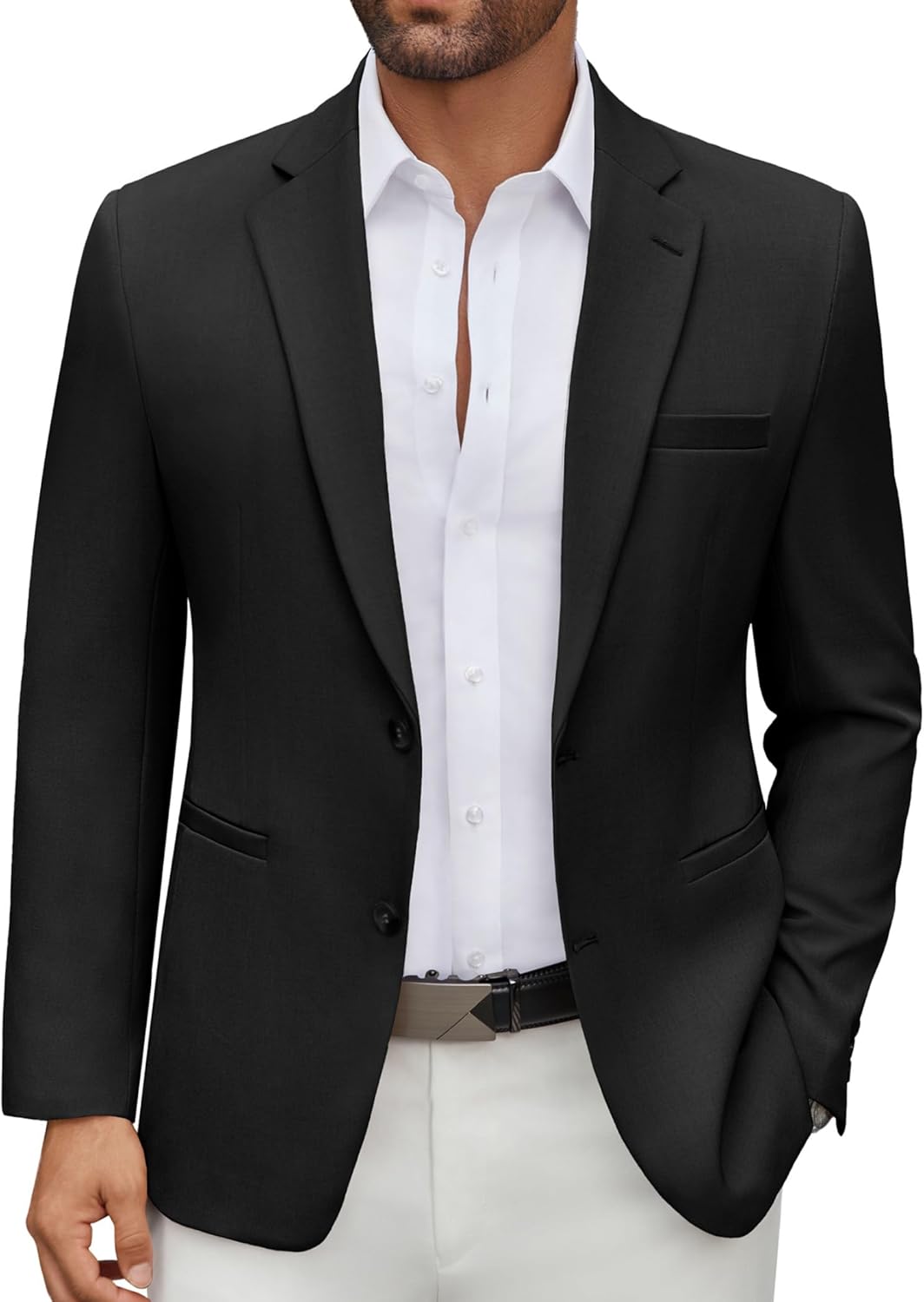 COOFANDY Men's Casual Blazer Lightweight Two Button Sport Coat