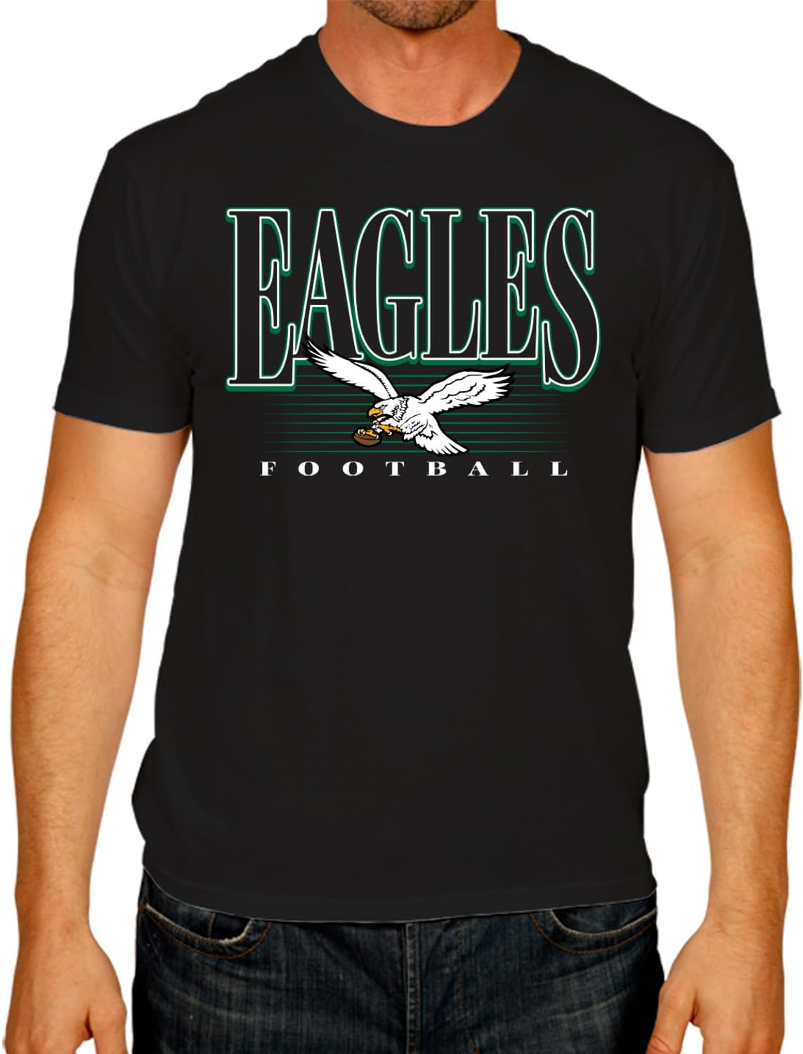 NFL Overtime Blueprint Tag-Less T-Shirt for Eagles Fans
