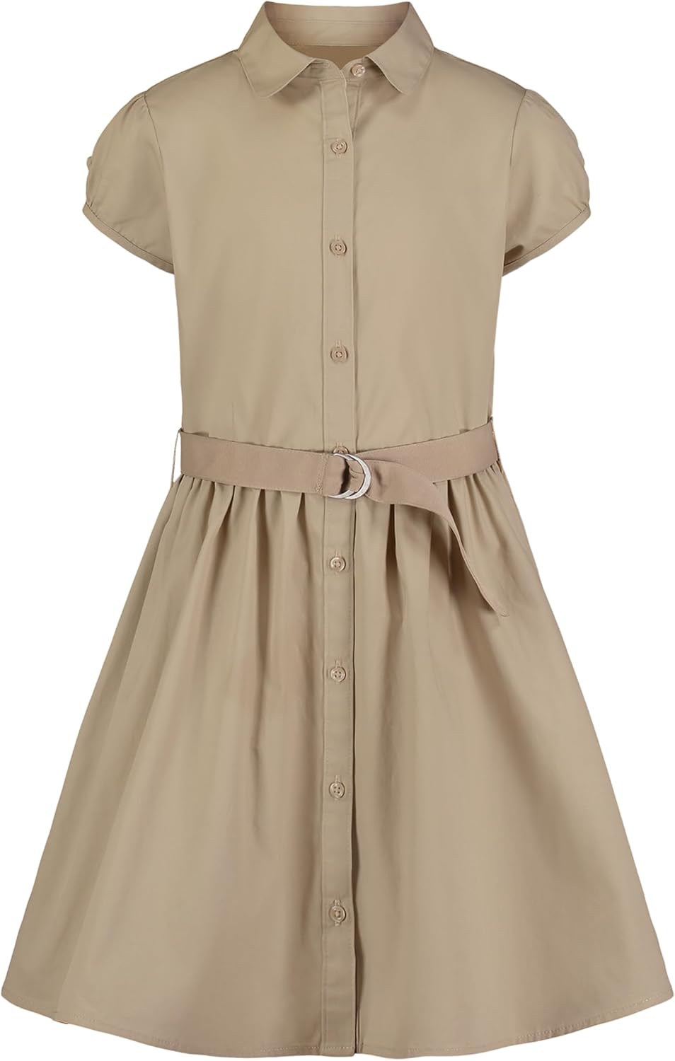 Nautica Girls' School Uniform Short Sleeve Shirtdress Review