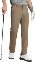 Golf Fleece Lined Pants Men - Warm, Water-Resistant Winter Pants