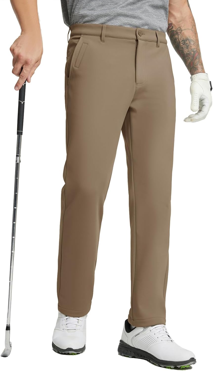 M MAELREG Golf Fleece Lined Pants for Men - Winter Comfort