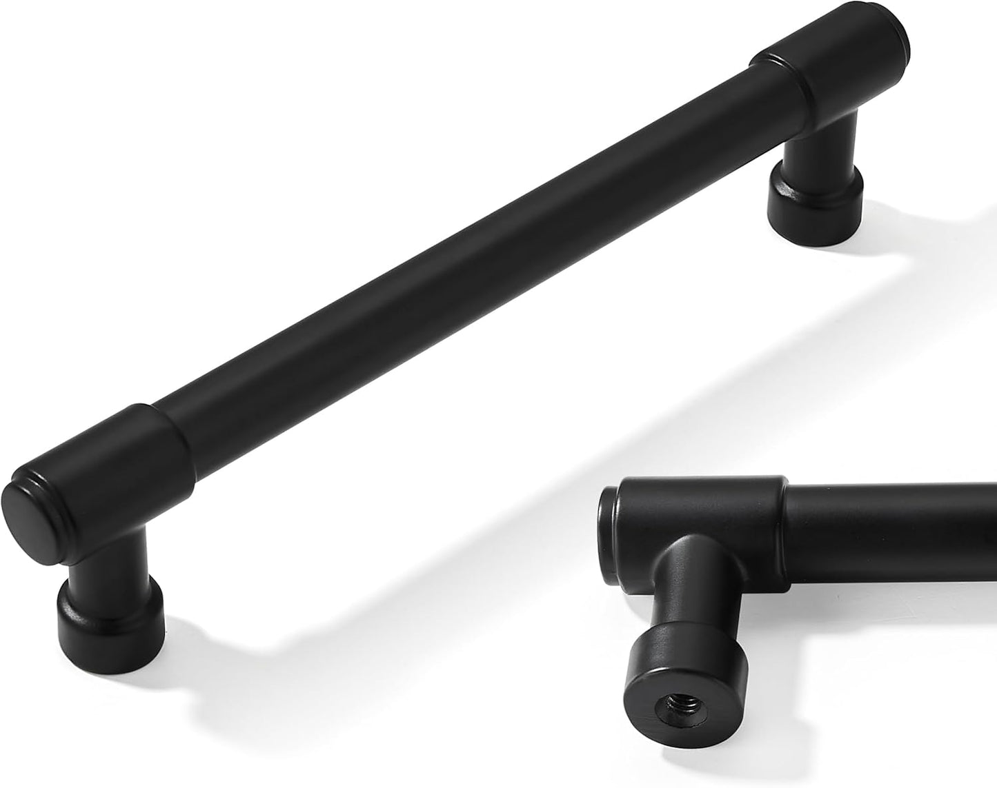10 Pack 5 Inch Black Kitchen Cabinet Handles for Modern Homes