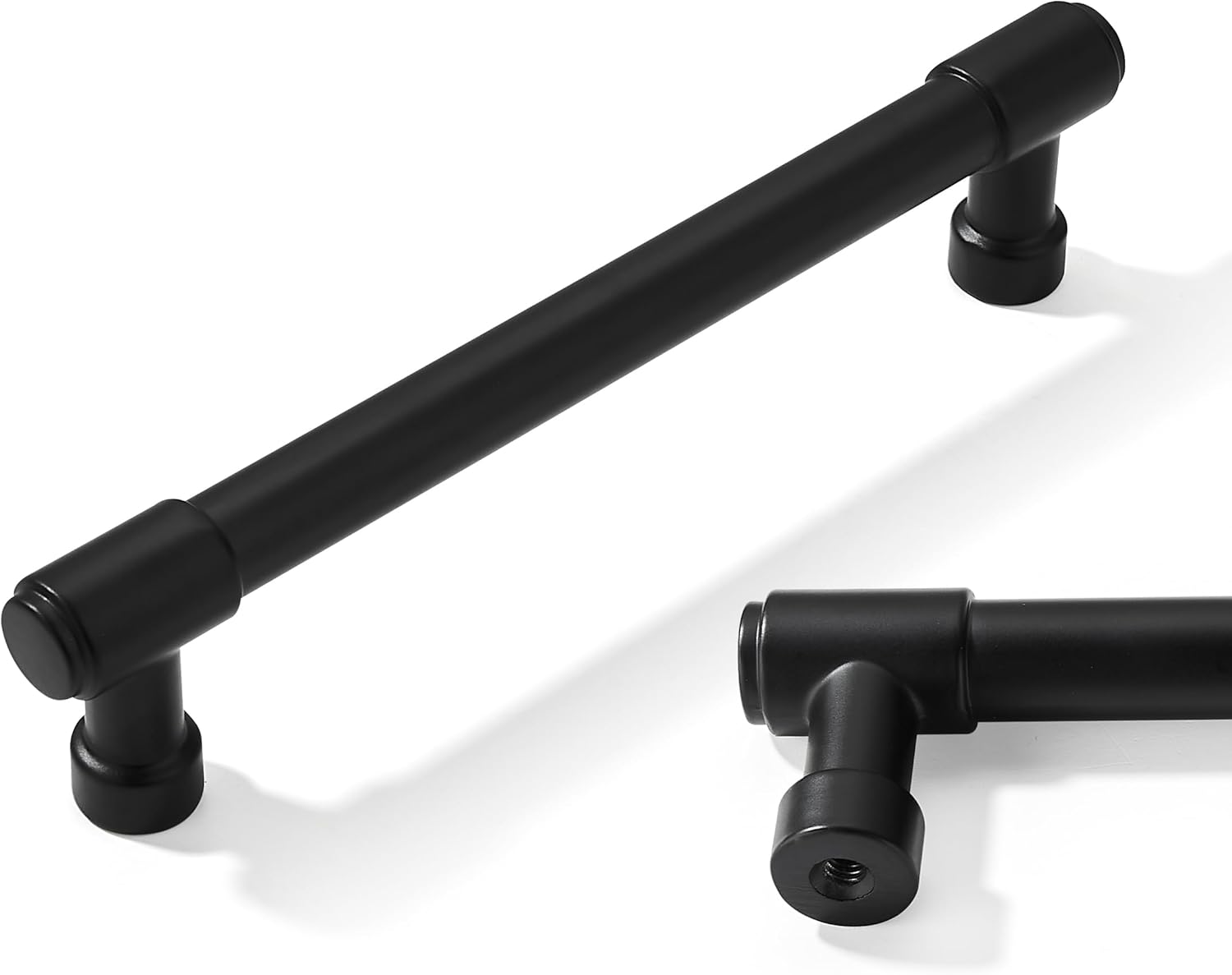 10 Pack 5 Inch Black Kitchen Cabinet Handles for Modern Homes