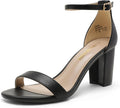 DREAM PAIRS Women's Chunk Low Heel Pump Sandals (Style XDPW)