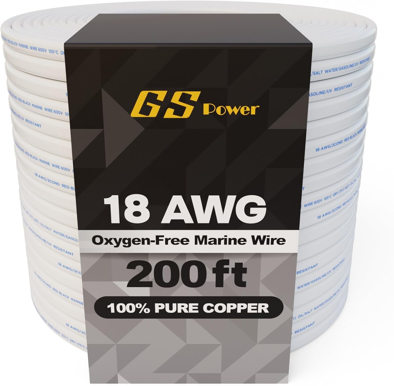 GS Power 200 Ft Duplex Marine Wire for Boat and RV Wiring