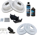 Front and Rear Ceramic Brake Pad and Rotor Kit for 2004-08 F-150
