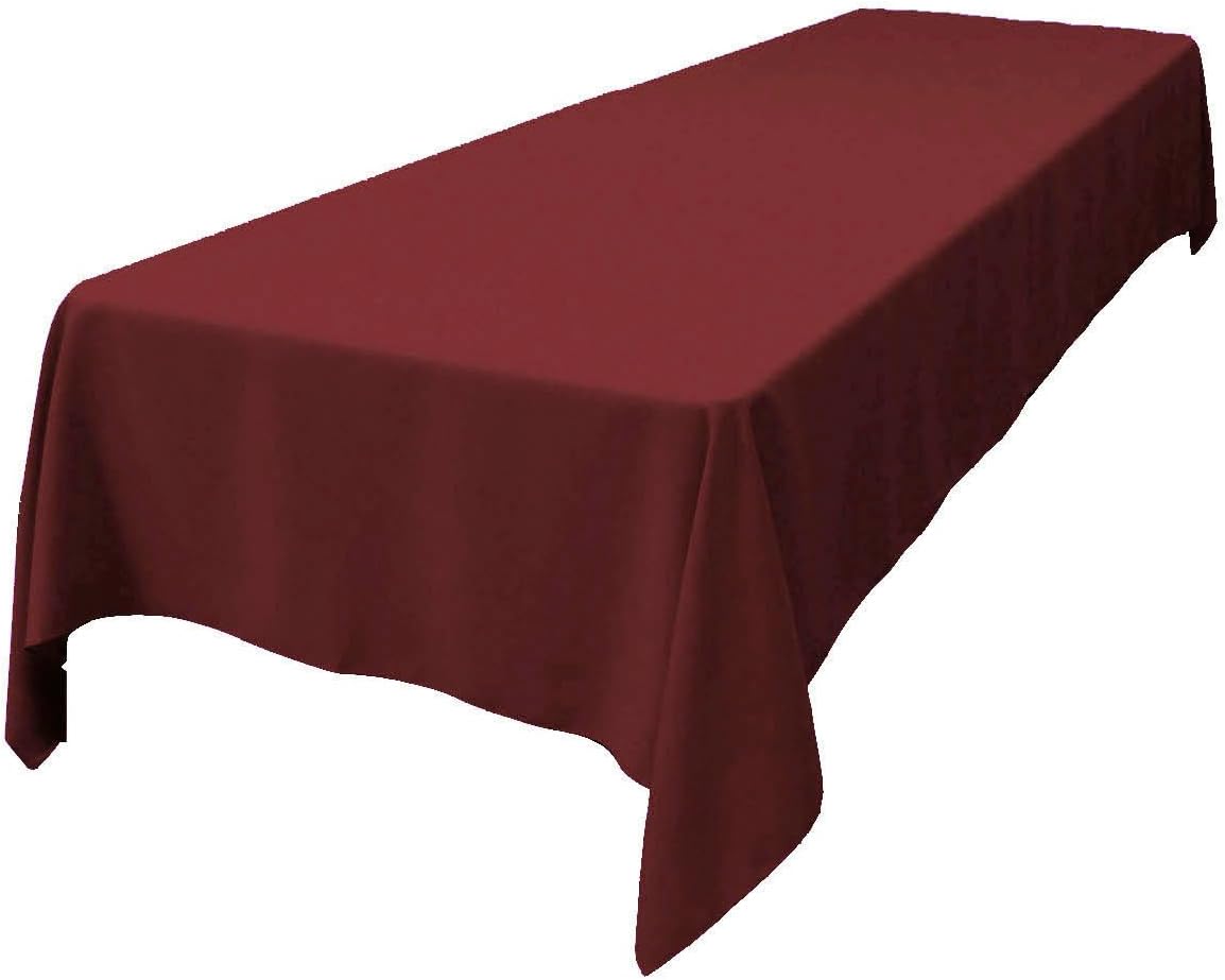 LA Linen Polyester Poplin Tablecloth 60x144 for Events and Dining