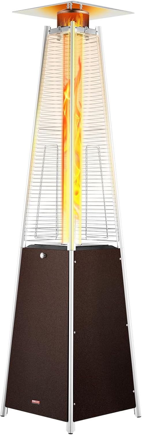VEVOR 48000BTU Pyramid Patio Heater - Portable & Stylish