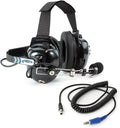 Carbon Fiber Behind-The-Head Headset and Adaptor Cable - Rugged Comm