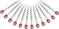 12 Pcs 12in Aluminum Ground Anchors for Tents & Swing Sets - Heavy