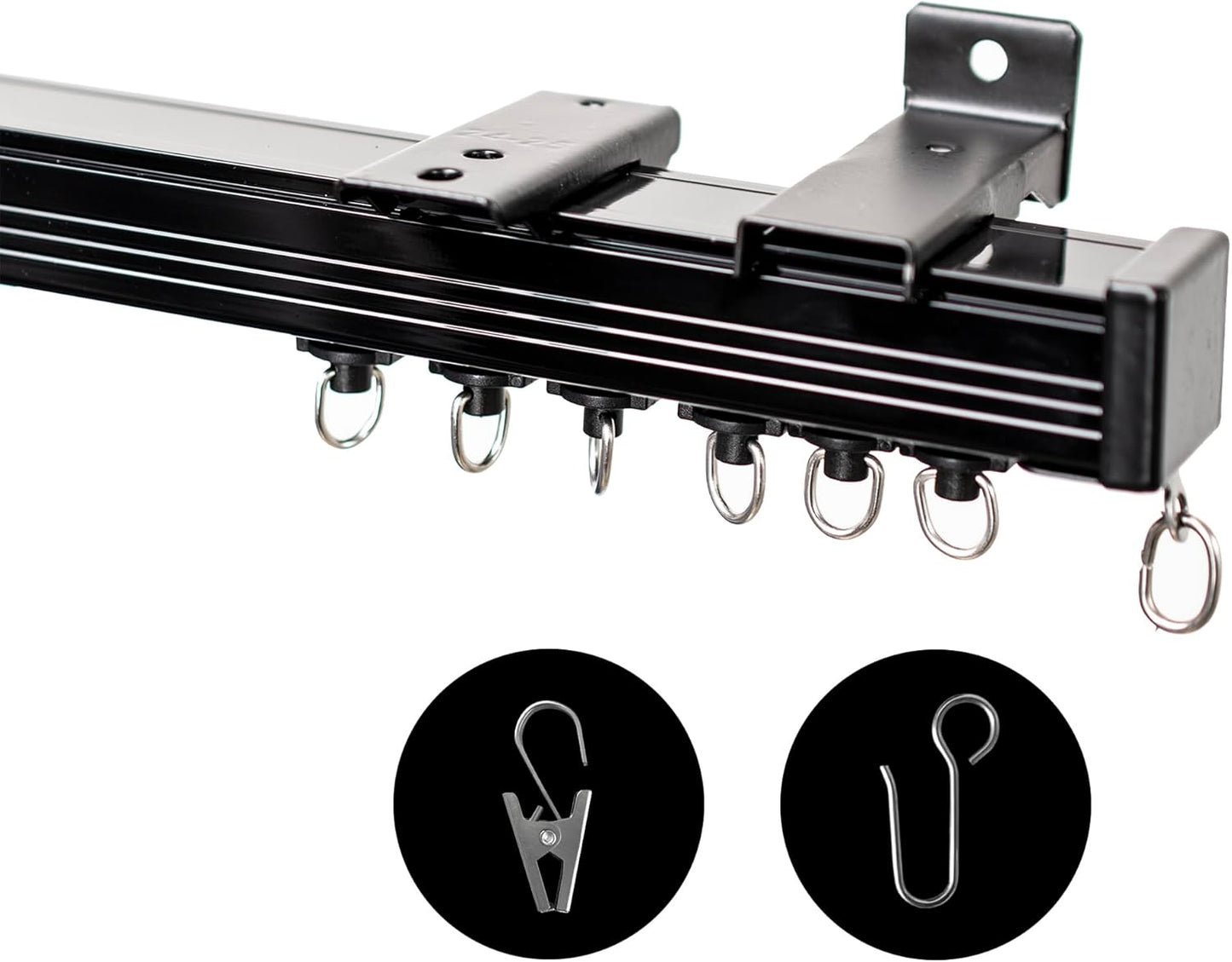 RoomDarkning Ceiling Curtain Track for RV - Heavy Duty, Easy Installation