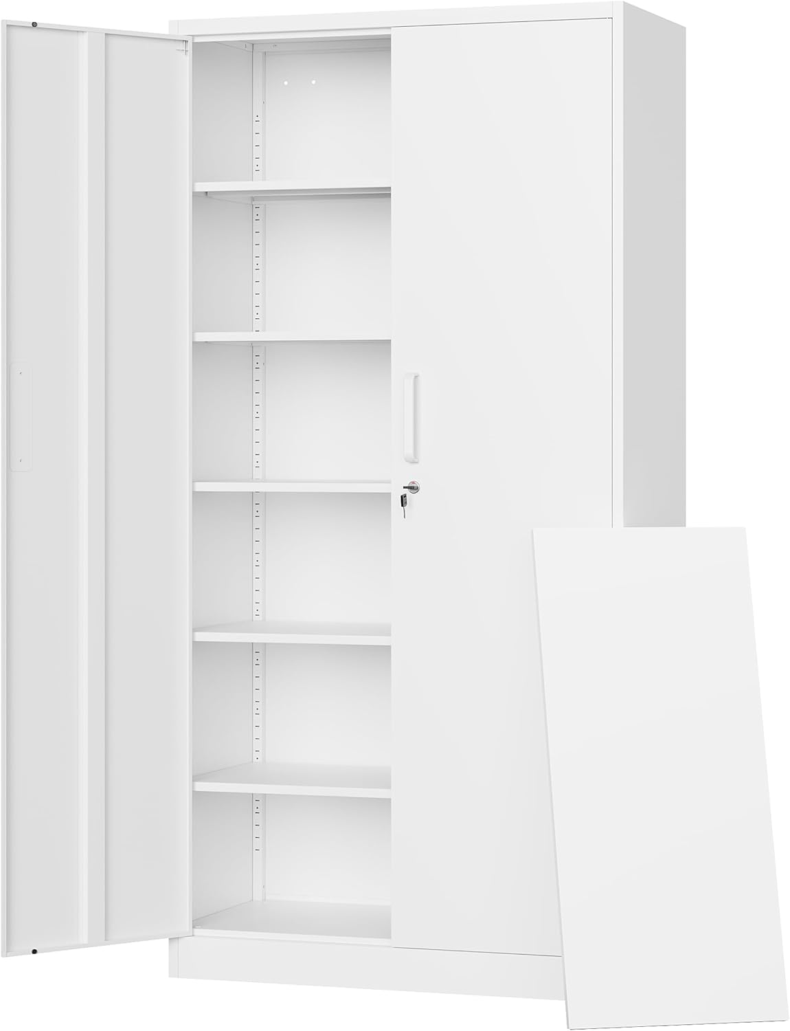 Letaya Metal Storage Cabinets with Lock Door and Adjustable Shelves