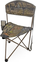 Black Sierra Elevation Tri-Pod Stool with Backrest - Lightweight