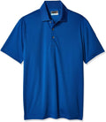 PGA TOUR Men's Airflux Solid Mesh Golf Polo Shirt - Cool Performance