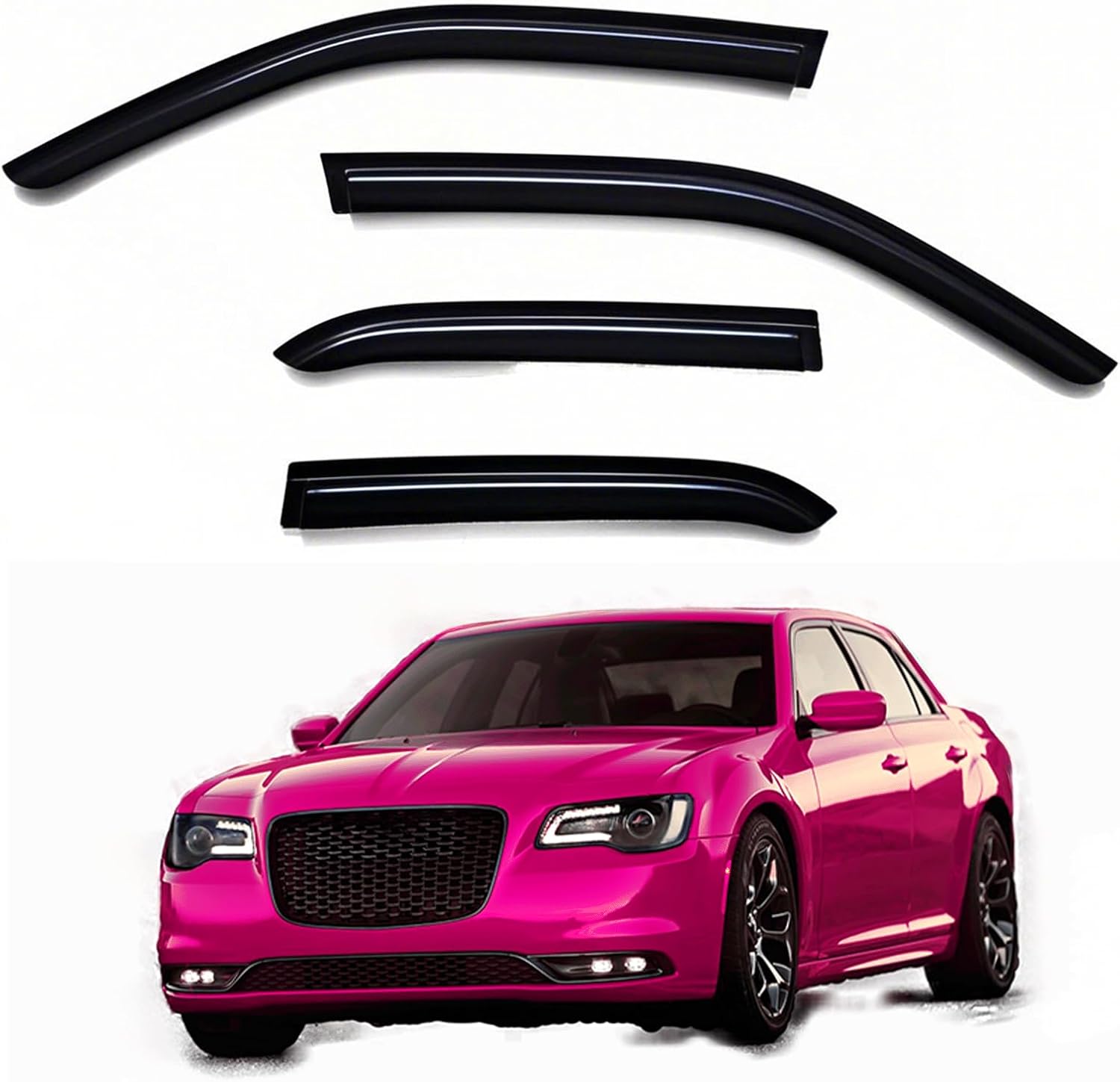 Window Visors Rain Guards for C-hrysler 300 2011-2023 Models